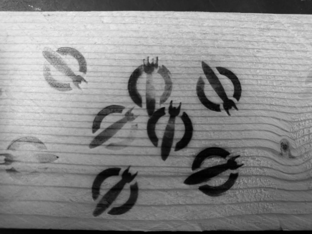 burned ROCKET logos