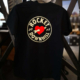 Back print on our ROCKET Downhill Logo T-Shirt in black, available in sizes S to XXL