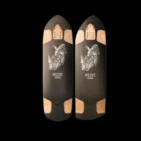 Rhino Asym Racetail - Symmetrical and asymmetrical shape next to eachother