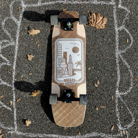 ROCKET Mini Scout Kids - Complete Set-Up with natural flax color deck