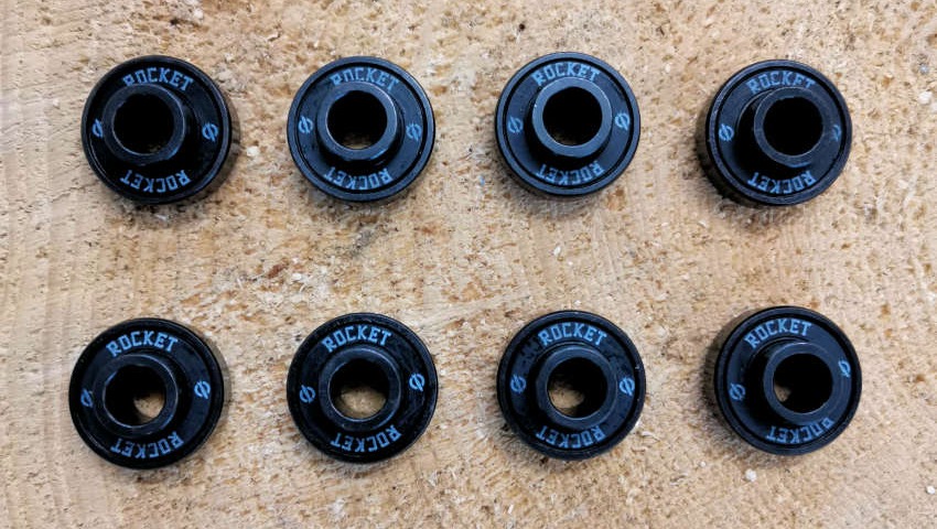 ROCKET Lightspeed Built-In Bearings come in a set of 8
